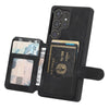 For Samsung Galaxy S25 Ultra 5G Skin Feel Dream RFID Anti-theft PU Card Bag Phone Case(Black)