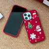For iPhone 13 Pro Max Christmas Series Frosted PC Hybrid TPU Leather Phone Case(3D Christmas)