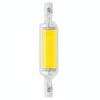 78MM 10W R7S LED COB Dimmer Glass Lamp Double-end Horizontal Plug-in Light(110V Cold White Light)