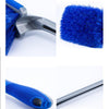 3 PCS Wheel Hub Long-Handled Brush Special Tool For Powerful Decontamination & Cleaning Of Tires, Colour: Blue Straight Brush