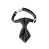 Grey Cat & Dog Bow Tie Collar, Adjustable, Small 17-32cm