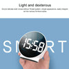 8816 LED Mirror Round Dual-purpose Alarm Clock (White)