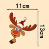 Santa Claus Elk Car Window Decorative Stickers Car Side Window Bumper Decal, Model: B Model 13 x 11cm