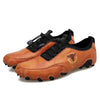 Spring And Summer Men Casual Octopus Peas Lazy Shoes Breathable Leather Shoes, Size: 43(Brown)