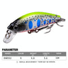 PROBEROS DW592 Sinking Minnow Lure Long Casting Fake Bait Bionic Plastic Hard Bait(Color B)
