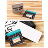 10 PCS Square Bronzing Color Print Thanks Greeting Cards(10)