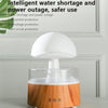 500ml Rain Humidifier Mushroom Cloud Colorful Night Lamp Aromatherapy Machine With Remote Control, Style: USB Direct Plug(White)