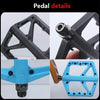 RACEWORK RK66 Mountain Bike Nylon Fiber Pedals(Black)