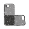 For iPhone SE 2024 Shockproof Terminator Glitter Powder Phone Case(Black)