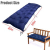 130 x 50cm Outdoor Home Patio Waterproof Sunscreen Bench Cushion, Color: Dark Brown