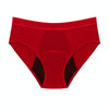 Bamboo Fiber Women Period Panties 4-Layer Mid Waist Leak-proof Menstrual Underwear, Size: XXXL(Red)