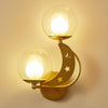 Bedroom Bedside Wall Lamp Indoor Background Wall Lamp 5W White Light(6080 Golden Left)