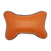 Four Seasons Breathable Leather Surface Car Neck Pillow Head Pillow(Brown)