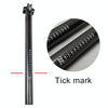 TOSEEK 3K Carbon Fiber Mountain Bike Road Bike Bicycle Seat Tube Seatpost Seat Fitting Seat Pole Bicycle Fittings, Size: 27.2x400mm