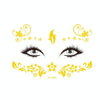 20 PCS Waterproof Bronzing Face Tattoo Stickers Party Masquerade Face Stickers(VS-024)