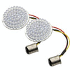 2 PCS Motorcycle LED Signal Steering Lamp For Dyna(White Light 1156 Without Lampshade)