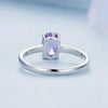 BSR460-8VT S925 Sterling Silver White Gold Plated Exquisite Tanzanite Ring Hand Decoration