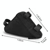 Large Capacity Bicycle Saddle Bag Outdoor Riding Triangle Toolkit(Black And Blue)