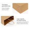 10 PCS Elegant Kraft Paper Bag With Handles for Wedding/Birthday Party/Jewelry/Clothes, Size:12x15x6cm (White)