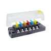 6-Way Plug-In Insulated Cover Fuse Box For Cars Yachts, Set: Upgraded Version B