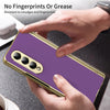 For Samsung Galaxy Z Fold3 5G Integrated AG Frosted Vacuum Plating Phone Case(Purple)