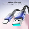 JOYROOM S-A42 Crystal Clear Series Fast Charging Data Cable, USB to 8 Pin Cable, Length: 1.2m(Black)