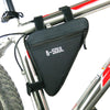 Triangle Bike Bag Front Tube Frame Cycling Bicycle Bags Waterproof MTB Road Pouch Holder Saddle(Black)