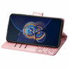 For Asus Zenfone 8 Flip Butterfly Love Flower Embossed Horizontal Flip Leather Case with Holder & Card Slots & Wallet & Lanyard(Rose Gold)