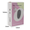 XHJ241 Manual Glass Hair Removal Device Physical Exfoliating Convenience Hair Removal Tool(Rose Gold)