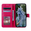 For Samsung Galaxy A36 Totem Flower Embossed Leather Phone Case with Lanyard(Red)