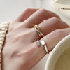 S925 Sterling Silver Cool Style Ladies Combination Ring, Specification:J443