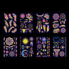 2 PCS Fluorescent Bronzing Waterproof Tattoo Stickers(JYG-007)