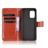 For Asus Zenfone 8 ZS590KS Crazy Horse Texture Horizontal Flip Leather Case with Holder & Card Slots & Lanyard(Brown)