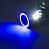 BA20D DC12-80V / 20W / 6000K / 2000LM Motorcycle Headlight with Angel Eyes (Red)