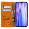 For Xiaomi Redmi Note 8 Pro Business Style Oil Wax Texture Horizontal Flip Leather Case, with Holder & Card Slots & Wallet(Yellow)