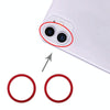 iPhone 11 Rear Camera Lens Protector (Red, 2-Pack)