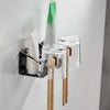 304 Stainless Steel Toothbrush Rack,Color: 1070 Upgrade Black