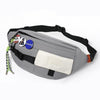 Multifunctional Chest Bag Shoulder Messenger Bag, Model: Gray+Badge+Lanyard
