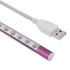 10-LED Portable Ultra Bright USB LED Light(Purple)