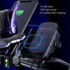 M9 Motorcycle Wireless Charging Mobile Phone Bracket 15W Fast Charging Mobile Phone Navigation Bracket(Blue)