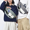 Multifunctional Chest Bag Shoulder Messenger Bag, Model: White+Badge+Lanyard