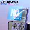 R35PLUS 3.5 Inch Handheld Game Console Built-in 64G 10,000+ Games(Transparent Orange)