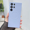 For Samsung Galaxy S25 Ultra 5G Solid Color Liquid Silicone MagSafe Magnetic Phone Case(Yuanfeng Blue)