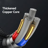 USAMS SJ741 30W USB-C / Type-C to 8 Pin Zinc Alloy Digital Display Fast Data Cable, Length: 1.2m(Titanium)