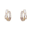 Shell Double Layer Earrings with Diamond Earrings, Color: EH1336