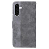 For Samsung Galaxy A36 5G / A56 5G Geometric Embossed Leather Phone Case(Grey)