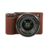 For Sony ILCE-7CM2 / A7C II / A7CR Litchi Texture Soft Silicone Protective Case(Coffee)