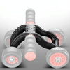 HT01 Automatic Rebound Four-Wheel Silent Abdominal Wheel Exercise Fitness Equipment, Specification:With Kneeling Pad
