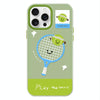 For iPhone 11 Pro Max Skin Feeling Jelly TPU Hybrid PC Phone Case(Play Tennis Green)