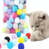 30 Pack Colourful Plush Balls - Cat Toys Kitten Toys - 3cm Soft Play Balls